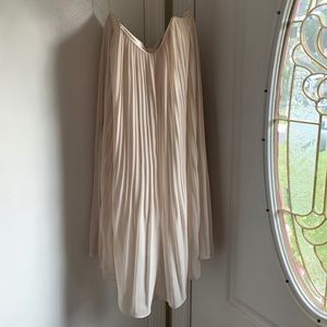 French Connection Mini dress in sheer beige